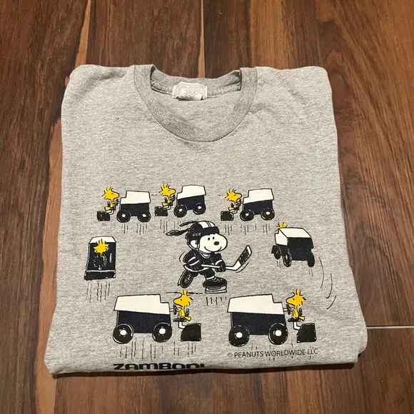 snoopy zamboni shirt